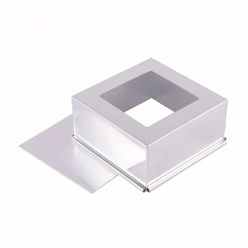 6/8/10/Inch Performance Aluminum Alloy Square Cake and Brownie Pan Baking Chiffon Cake Mousse Mold with Removable Bottom