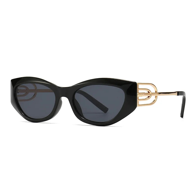STORY CC059 Fashion Retro UV400 Cat Eye Sunglasses Ladies Designer Vintage Sun Glasses Small Frame Polygon Shades for Women