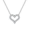 Wholesale New Fashion Jewelry Chain 925 Silver Heart Zircon Necklace for Women