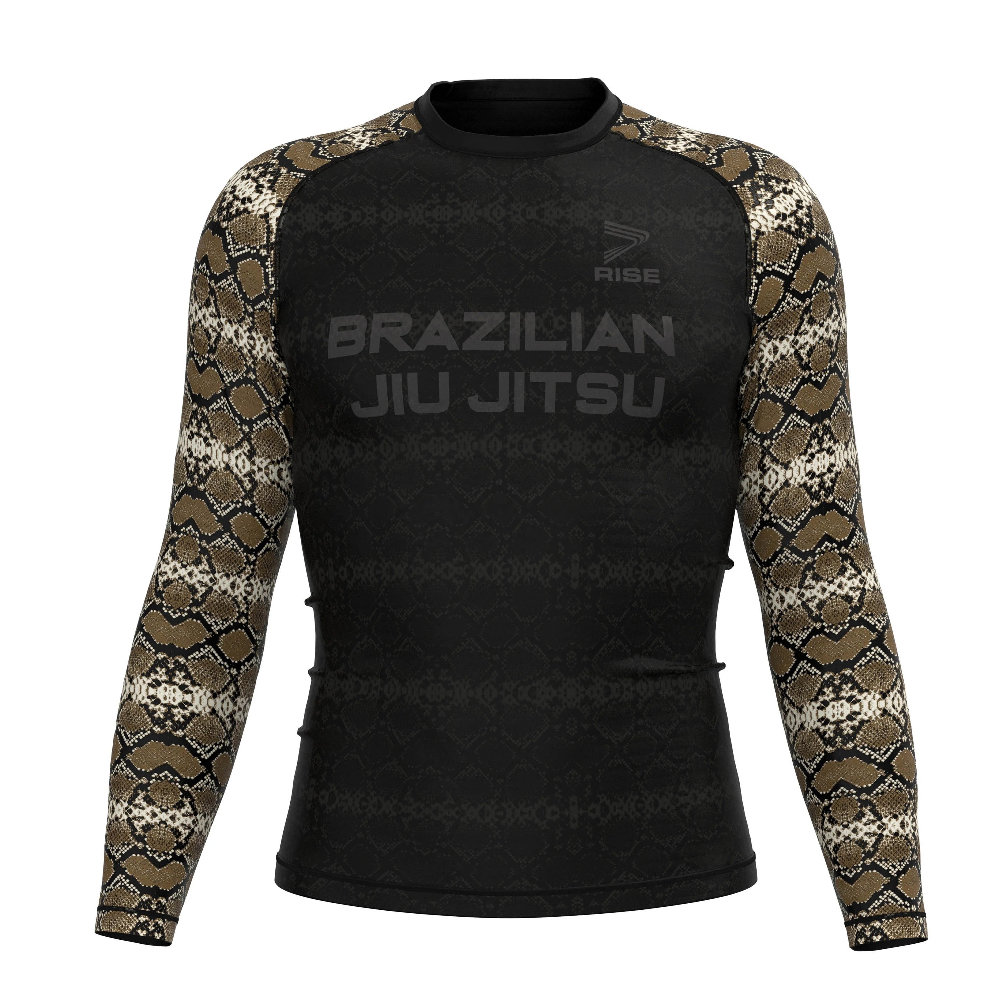 Custom MMA BJJ Gear Snake Pattern Jiu Jitsu Chestpad Manufacturer No Gi Rash Guard