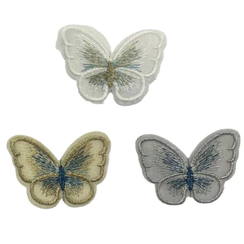 Embroidery Gauze Butterfly Cloth Paste Clothing Accessories Shoes Flower Materials DIY Jewelry Headdress Accessories Patches