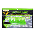 Glow Soft Bait Fishing Soft Rubber Fish Fishing Lure 45mm 1.2g 12pcs/bag Kit Mini Luminous Plastic Fishing Bait Lure Worm Grub