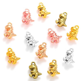 7 Color Dinosaur Baby Charms Alloy Metal Animal Pendants for DIY Handmade Jewelry Accessories Making 17*123mm D9337