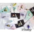 S02138 Hot Sale Dried Flower Card Wholesale Birthday Greeting Cards With Dried Flower Thanksgiving Blessing Mothers Day  Card
