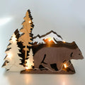 Factory Direct Creative Multi-layer Wooden Bear Ornaments for Home Decor and DIY Gifts Dropshipping