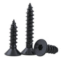 M2 M2.3 M2.5 M2.6 M3 M4 M5 M6 Grade 8.8 Black Flat Allen Hex Socket Countersunk Head Self Tapping Screws