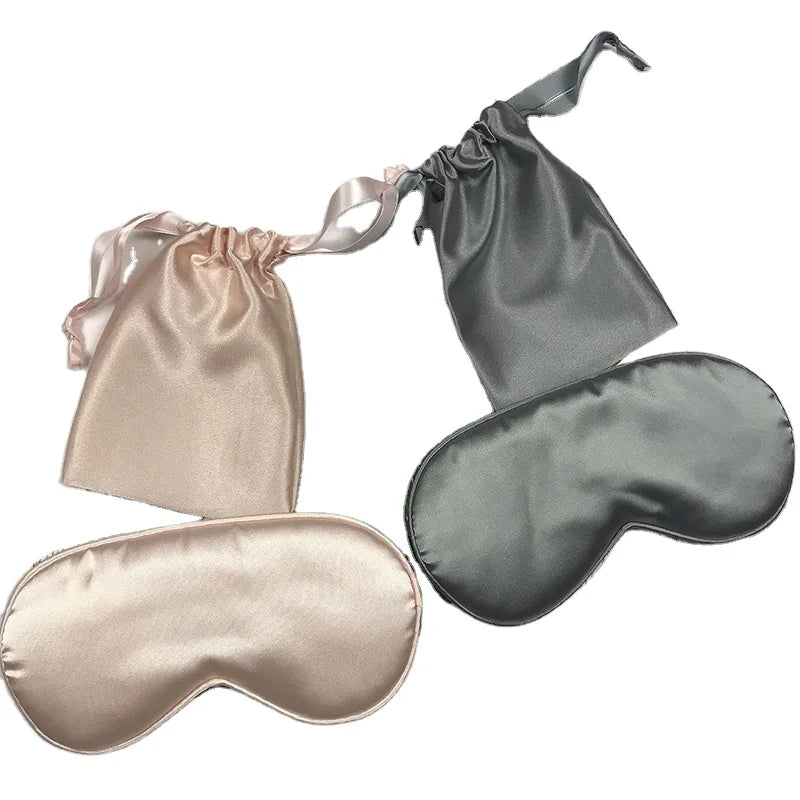 2026 New Gift Set Packing Products High Quality Silk Sleeping Eye Mask and Pillow or Headband with Custom Logo