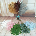 A-1218 Hot Selling Wedding Home Decoration Willow Leaf Green Stem 5 Branches Artificial Willow Leaves