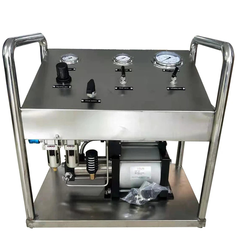 USUN Brand Model:US-GB60 30-45MPA   High Pressure Nitrogen Gas Booster Testing Pump System  for Accumulator Refilling