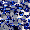 VDD 030 Sapphire High Quality Hot-Fix Glass Rhinestone Crystal Flatback Strass Stones for DIY Garment Decoration Wedding Dress