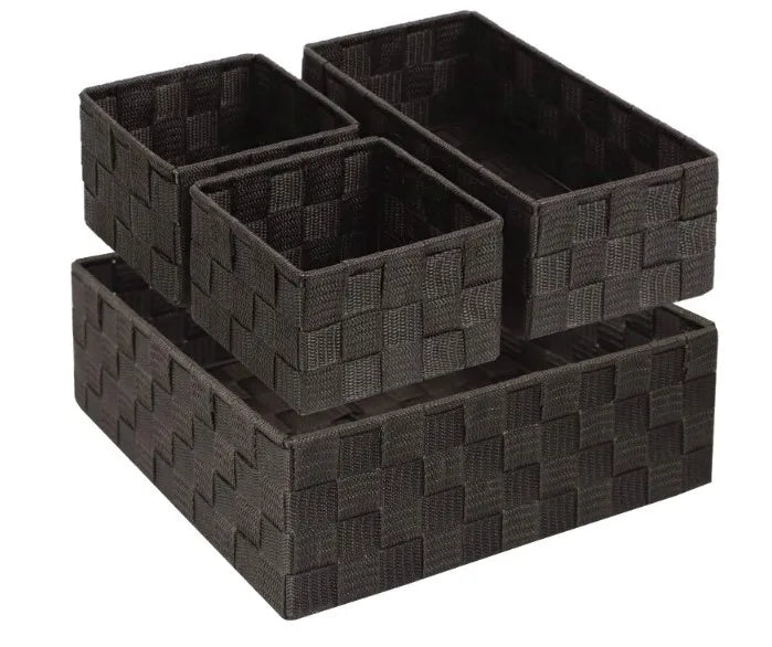OEM China Wholesale Home Organization and Storage Nylon Belt Woven Storage Box Stackable