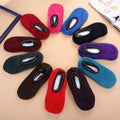 Womens Ladies Slipper Non-Slip Anti-skid Socks Warm Soft Fleece Gripper Slippers Sock