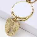 New Sublimation Blank Car Pendant Angel Wing Mirror Decoration Hanging Charm Accessories Car Interior Gift