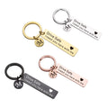 Personalized Stainless Steel Fashion Keychains Gifts Custom Laser Name and Date Keychain for Car Logo Keyring Key Chain