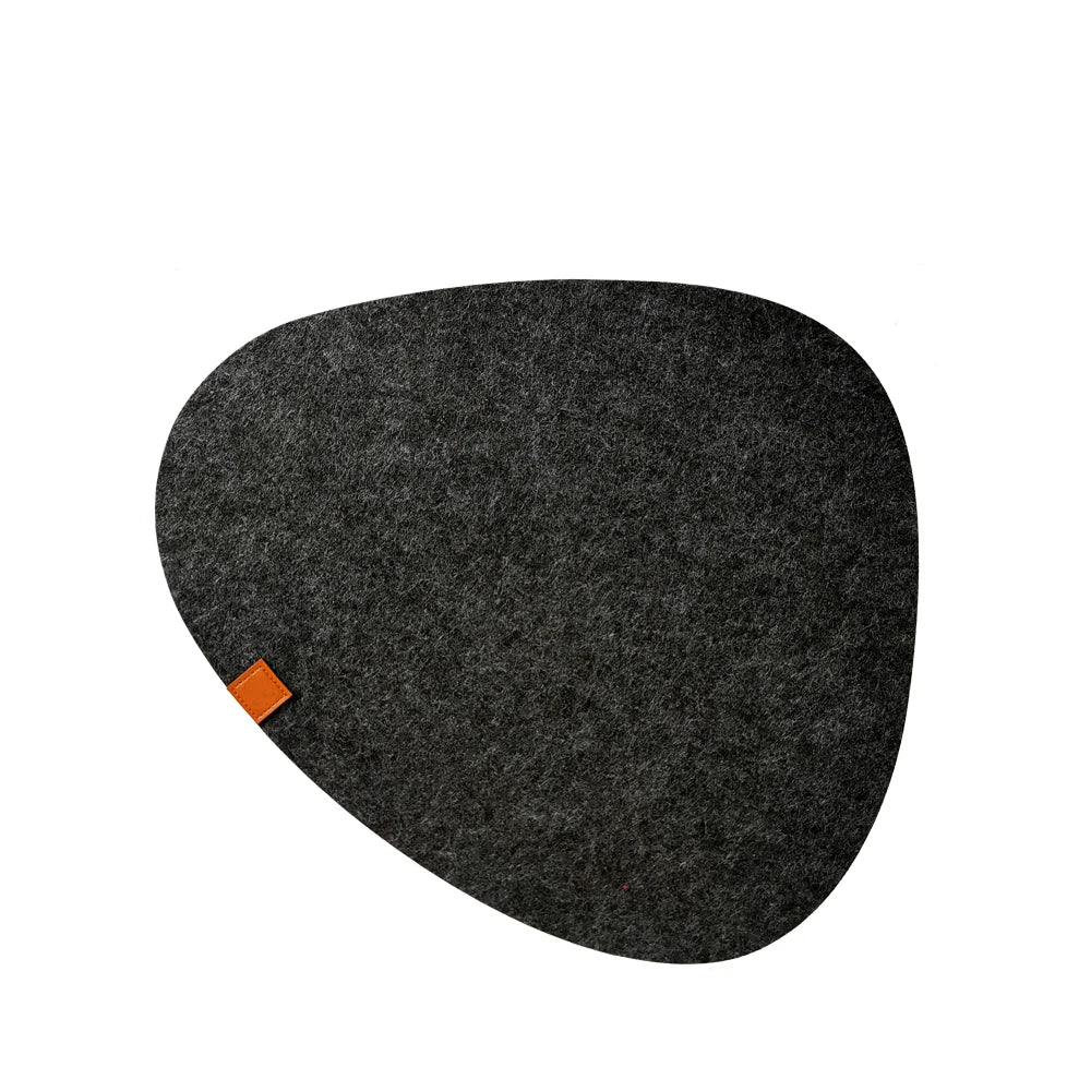 New Shape Design Square Felt Placemat Set of 6 Coasters Eco-Friendly Customized Color for New House Gift