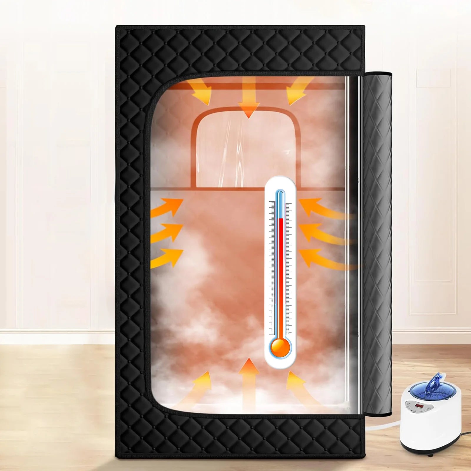 Vanace 1-Person Traditional Steam Portable Sauna Tent Foldable Infrared Outdoor Spa Tubs Waterproof Sauna Tent