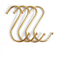 410 Stainless Steel S-Shape Electroplated Metal Hook Small Size Hanging Rack Hook for Household Bathroom Wardrobe Cleaning
