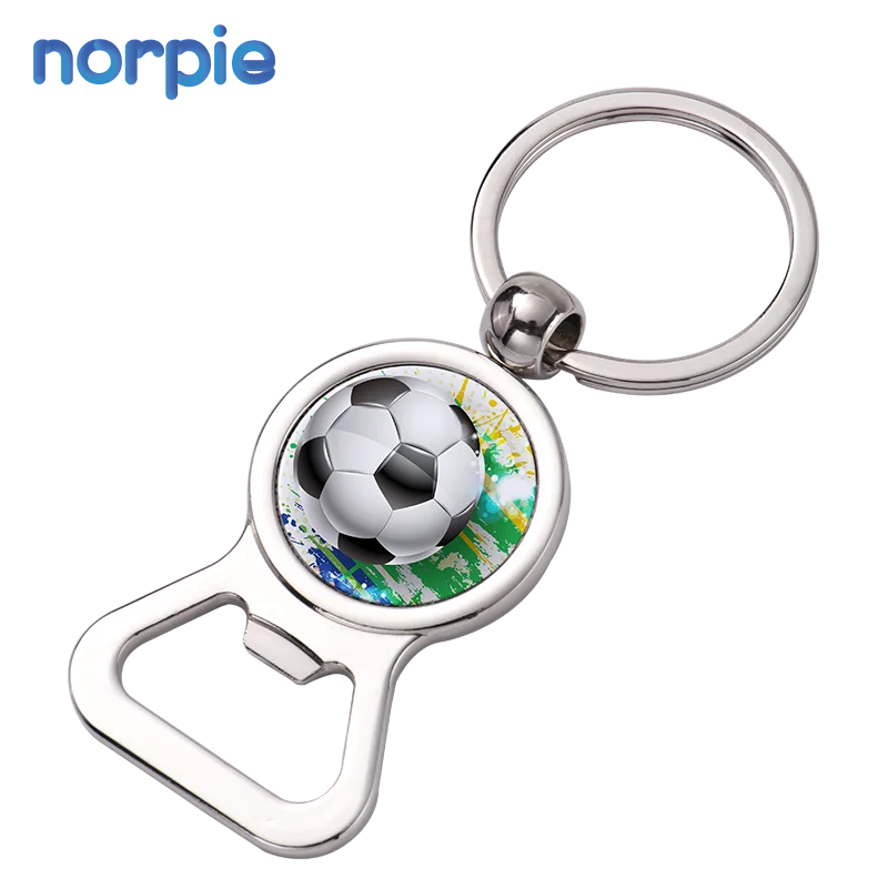 Customizable Round Metal Bottle Opener Keychain Small Size Sublimation Opener for Beer Creative