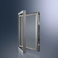 High Quality Aluminum Alloy Waterproof Hurricane Protection Modern Horizontal Swing Open Double Glass Hotel Magnetic Fiberglass