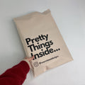 Peach 100% Biodegradable Poly Mailer Custom Print with Black logo  Bag Envelope Plastic Shipping Packaging  Bag /poly Mailer