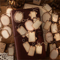 30 Stickers Per Pack Label Pick up the Light Series Vintage Label Handbook Material Stickers