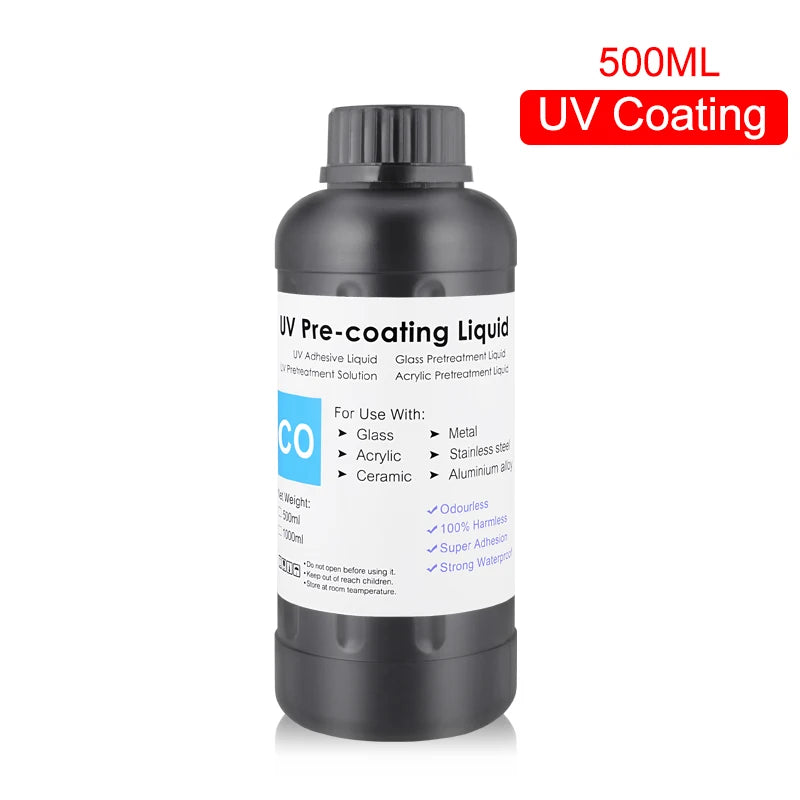 Ocinkjet 1000ML/Bottle UV Ink Coating Varnish for Glass Metal Ceramic for Epson DX5 for Ricoh Gen5