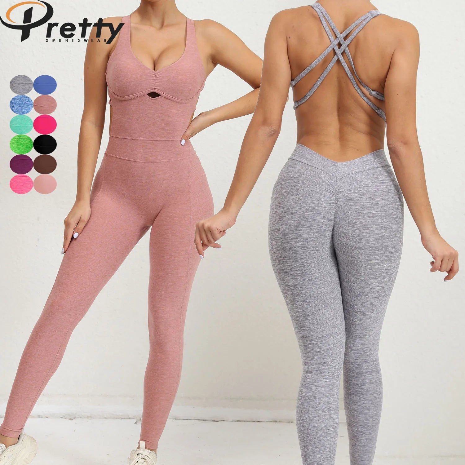 Famous Brand Luxury Sports Bodysuit and Jumpsuits for Women High Waist Gym Fitness Compression Bodysuit with Custom Shapewear