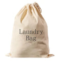Eco Friendly 100% Cotton  Drawstring Laundry Bag for Storage