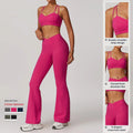 Wholesale Long Sleeve Tight Sports Fitness Conjunto De Yoga Clothes Women High Waist Hip Lifting Leggings Gym Workout Yoga Set