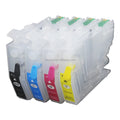 Lc401XL Refillable Ink Cartridge Compatible for Brother  MFC-J1010DW MFC-J1012DW MFC-J1170DW Printer LC401 One Time Chip