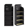 Custom Black Cardboard Display Rack Stylish Product Showcase for Stores Supermarkets