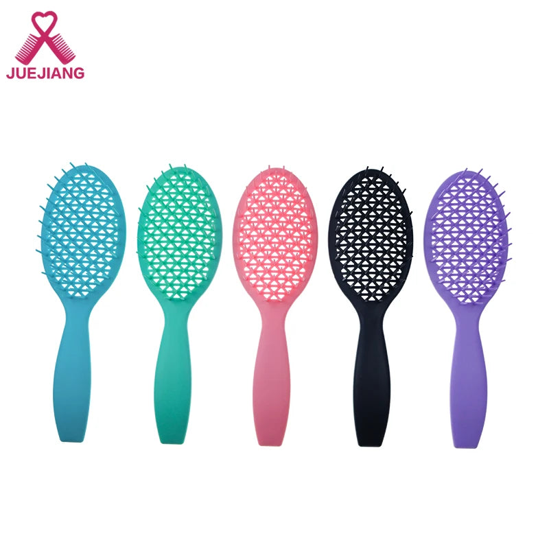 Super Printing Logo ABS Laser Detangling Hair Brush for Curly Thick Straight Women Hair Barber Home Use MegaBDM