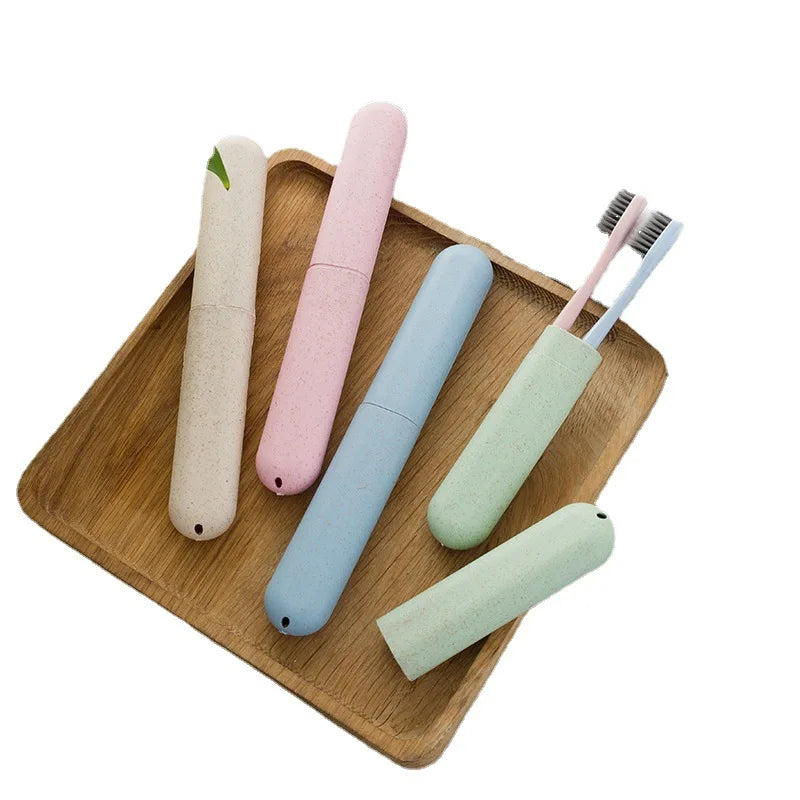 Fashion Portable Breathable Plastic Travel Toothbrush Case Holder Colorful All-Season Sample Available for Hotel Home Bathroom
