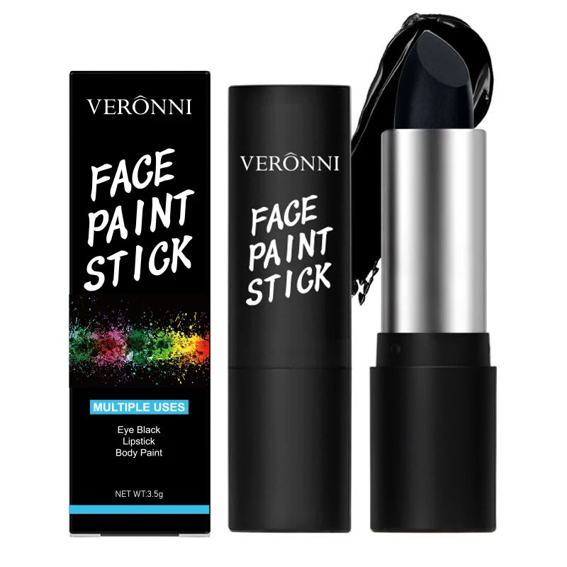 6-Color Non-Toxic Long-Lasting Face & Body Art Paint Sticks Quality 'Paint Pen' for Eye Black Lipstick Makeup Safe for All Ages