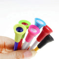 Unbreakable Large Head Rubber Cushion Top Tees Plastic Tee in Mixed Colors for Golf Colorful Golf Accessories