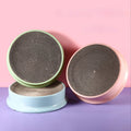 Compass Round Replaceable Corrugated Paper Scratch Resistant Plastic Cat Litter Combination Pet Scratch Board