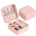 Hot Custom Pu Leather Portable Mini Jewelry Case Small Jewellery Organizer Storage Travel Jewelry Box