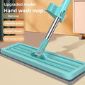 Self-Cleaning Magic Mop Multifunctional Flat Mop with Microfiber Head and Squeegee Cloth Handle