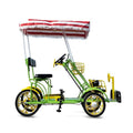 Family Cargo Electric Bike tandem Bike Roof Rack Sightseeing Vehicle Quadricycl a Vendr El Quadricycle 90cc