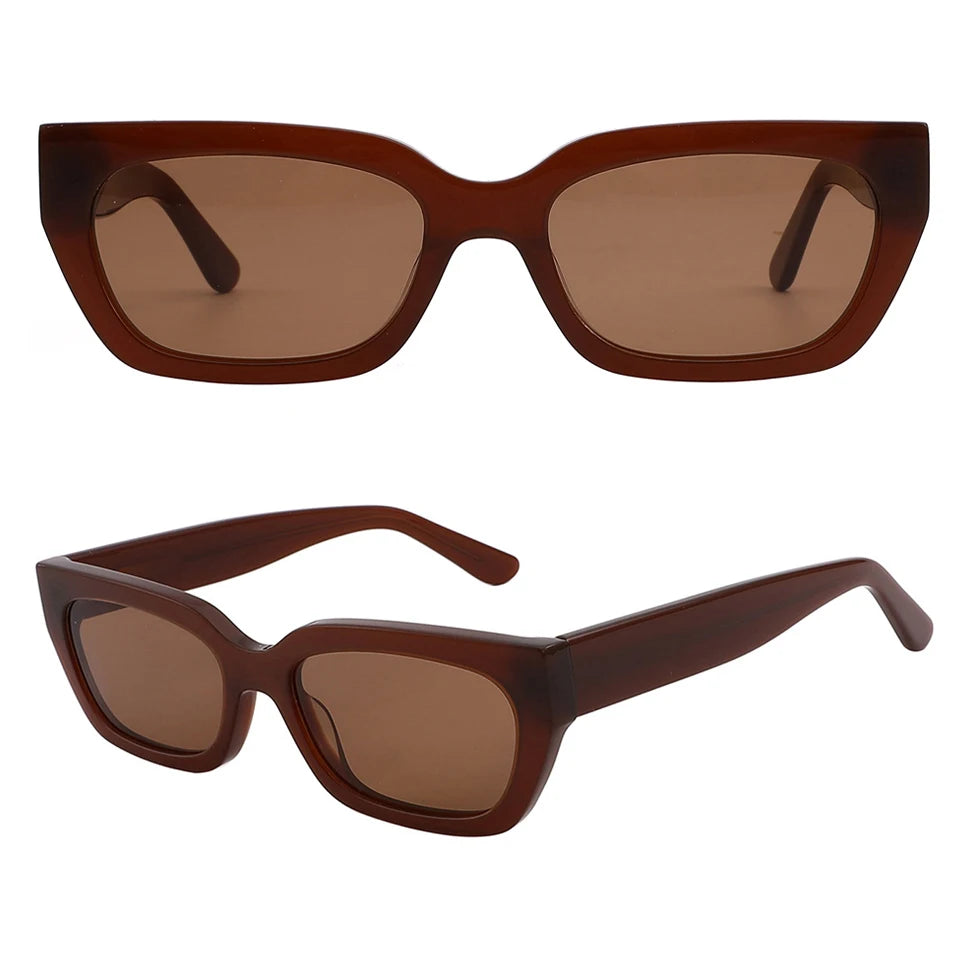 2O22 Newest High-quality Acetate Frames Handmade Polarized Sunglasses with Transparent Lenses CR-39 Italy Design Unisex