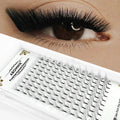 Abonnie Custom Handmade Pointy Base Premode Lash Fans Pre Made Eyelash Extention Supplies L Curl Short Stem Premade Volume Fans