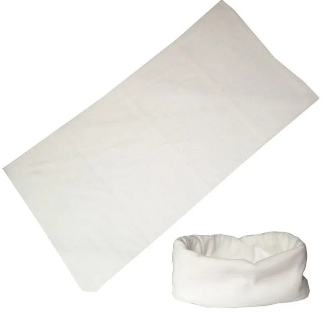 White Sublimation Polyester Neck Face Mask Cover Sun Bandana Head Wrap and Headwear for Outdoor Fishing