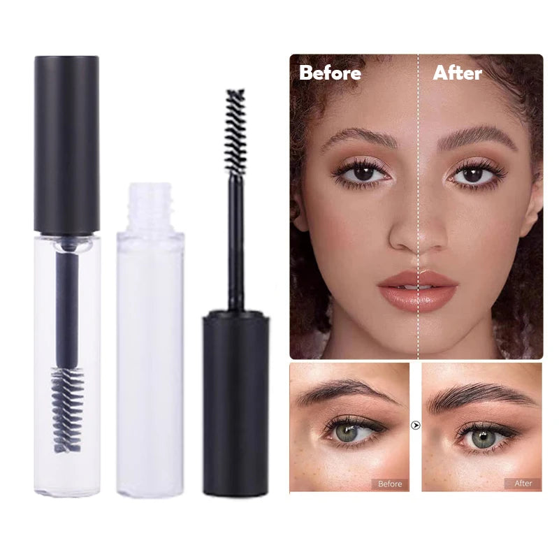 Low MOQ Strong Hold Waterproof Eye Brow Styling Sculpting Gel Brush Private Label Setting Freeze Clear Eyebrow Gel