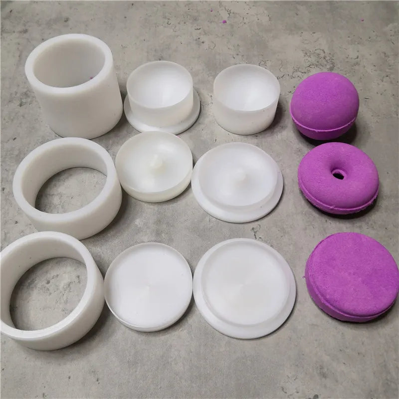 Early Riser Round Donut Mold for Solid Shampoo & Bath Bombs | 5.8/6.35cm Diameter | 100g Max Capacity