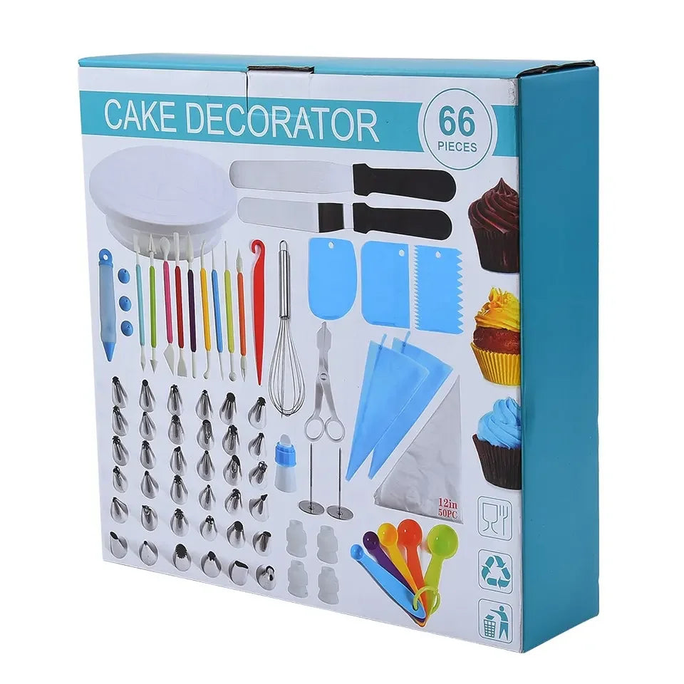 Aluminium Alloy Revolving Cake Stand Turntable Cake Decorating Kits Supplies Numbered Cake Decorating Tips Baking Supplies