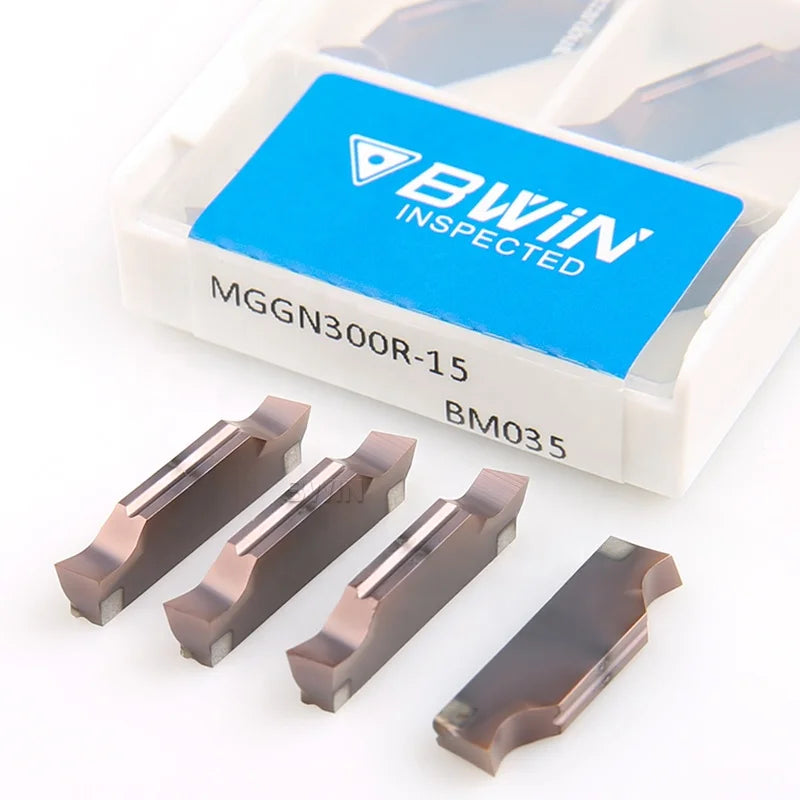 MGGN200 Mggn500 Mggn 150 200 250 300 400 500 Inserto Ranurado Parting Insert Tungsten Carbide Groove Inserts Mggn300 Mggn400