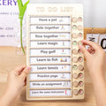 Children's Self-Discipline Punch Board Earlier Educational Wooden Montessori Develop Good Habit Do List Board Toys