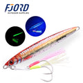 FJORD New 3D Printing Color Hard Bait Fishing Jig Saltwater Lures UV Effect Glowing Metal Jigs River Lake Stream Sea Fishing