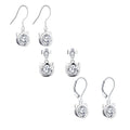 Oem Yh Jewellery High Quality 925 Silver Vintage Earring for Women White Cz Trend Cubic Zirconia Twist Diamond Hoop Earrings