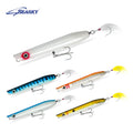 Seasky 85g 8 Inches Fishing Wood Pencil Popper Lure Artificial Bait Wooden Bottle Baits Ocean Tackle for Striper Tuna Fishing